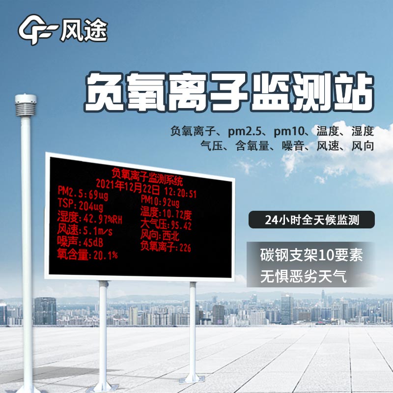 用數(shù)據(jù)量化生態(tài)效益，公園負（氧）離子監(jiān)測系統(tǒng)